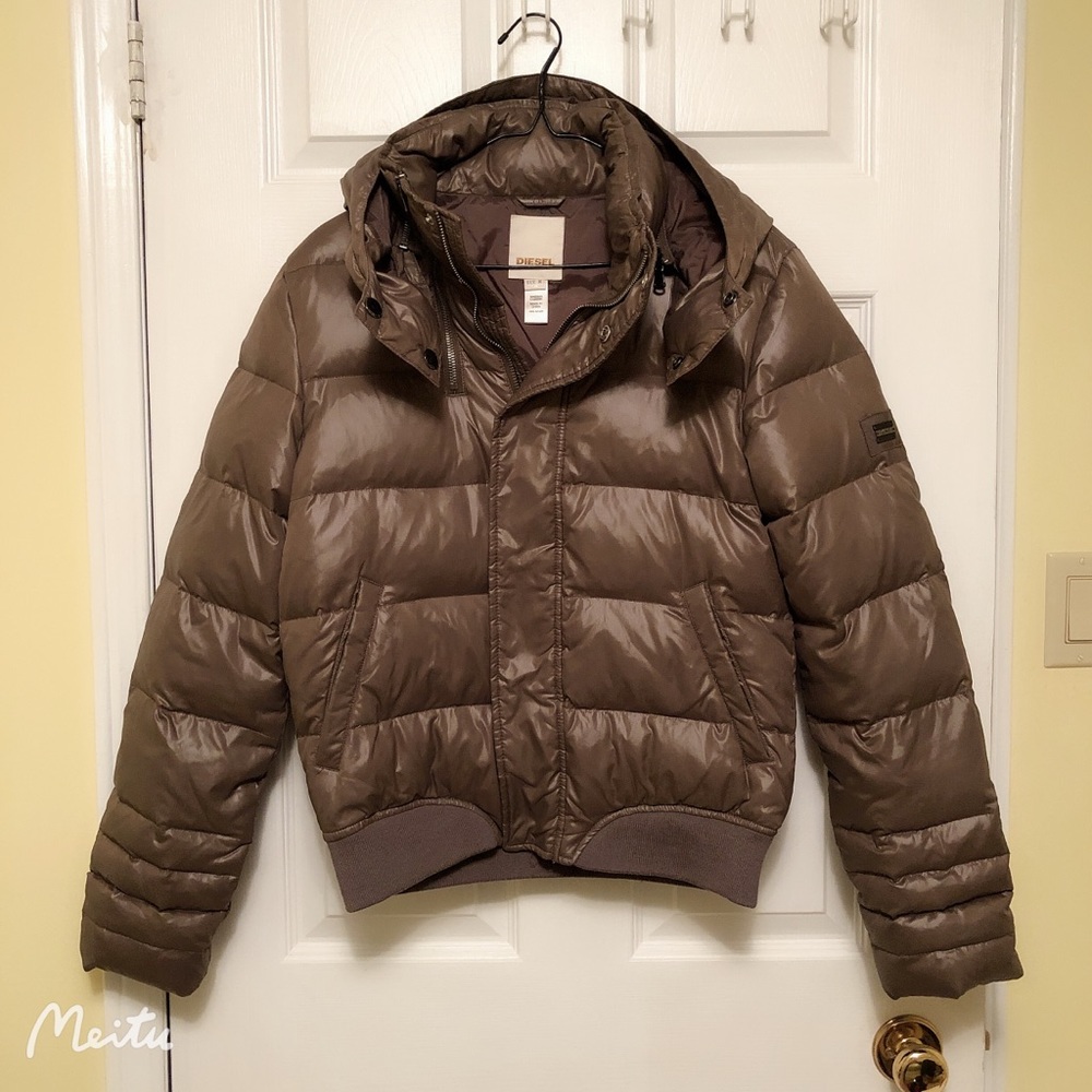Diesel Boy’s Down Jacket Brown